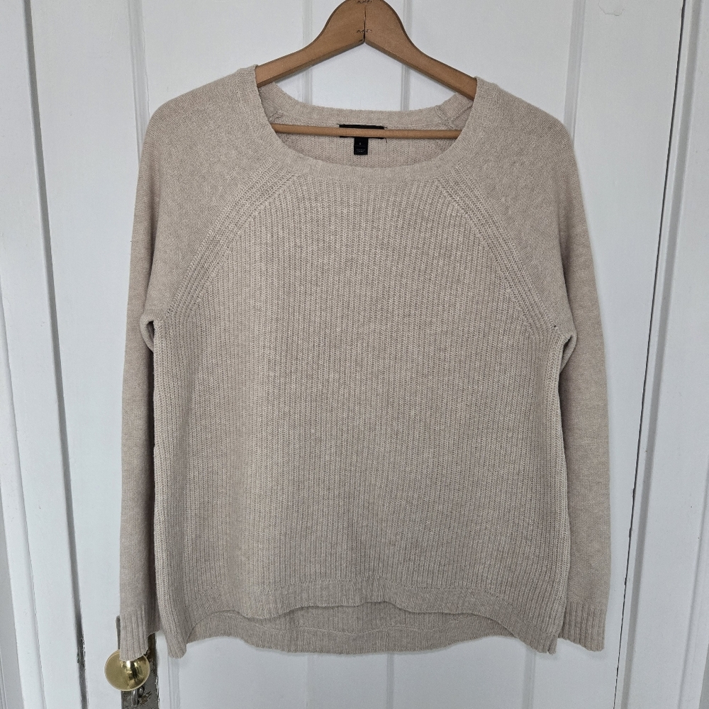 J. Crew Women's Wool Sweater Leather Elbow Patches Size S Dark Academia Poetcore - Picture 2 of 11